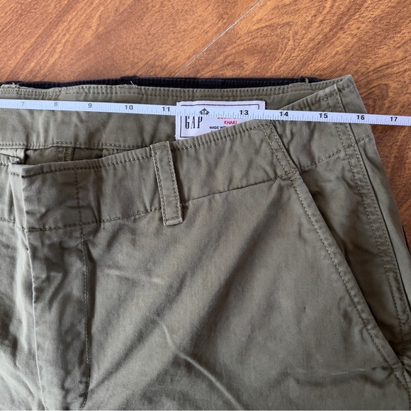 Gap Women’s Downtown Khaki Green & Black Cotton Blend Capri Pants Plus Size 14 - Picture 5 of 12